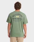 Foundry Premium Short Sleeve Cotton Graphic T-Shirt - Hedge Green