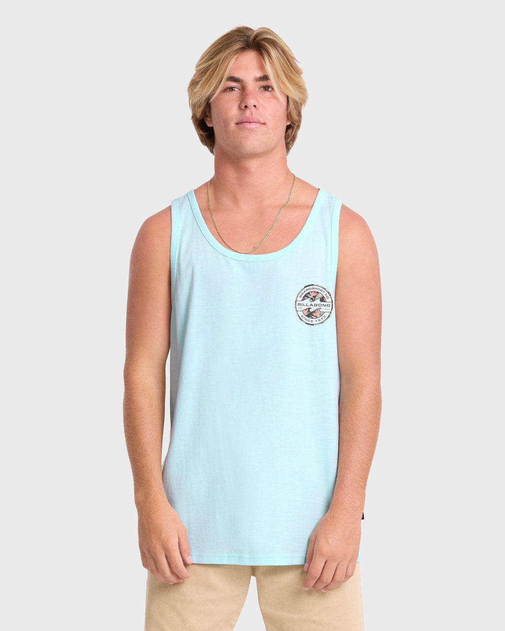 Hollow Premium Tank Top - Coastal Blue