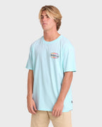 Off Duty Premium Short Sleeve Cotton T-Shirt - Coastal Blue