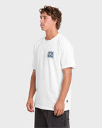 Crayon Wave Premium Short Sleeve Knit T-Shirt - Off White