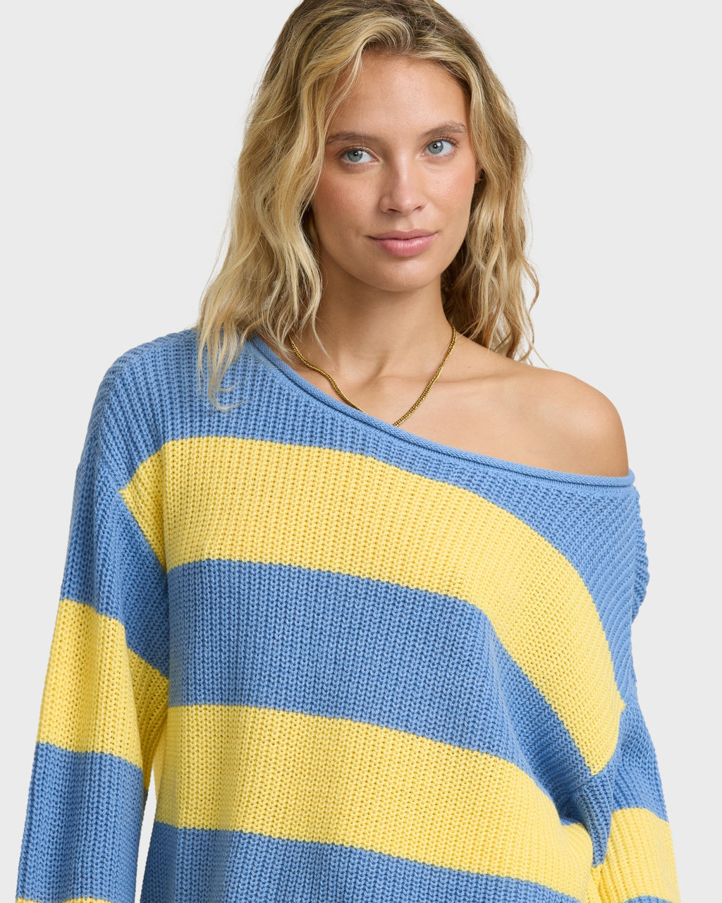 Seascape Off Shoulder Sweater - Sundress