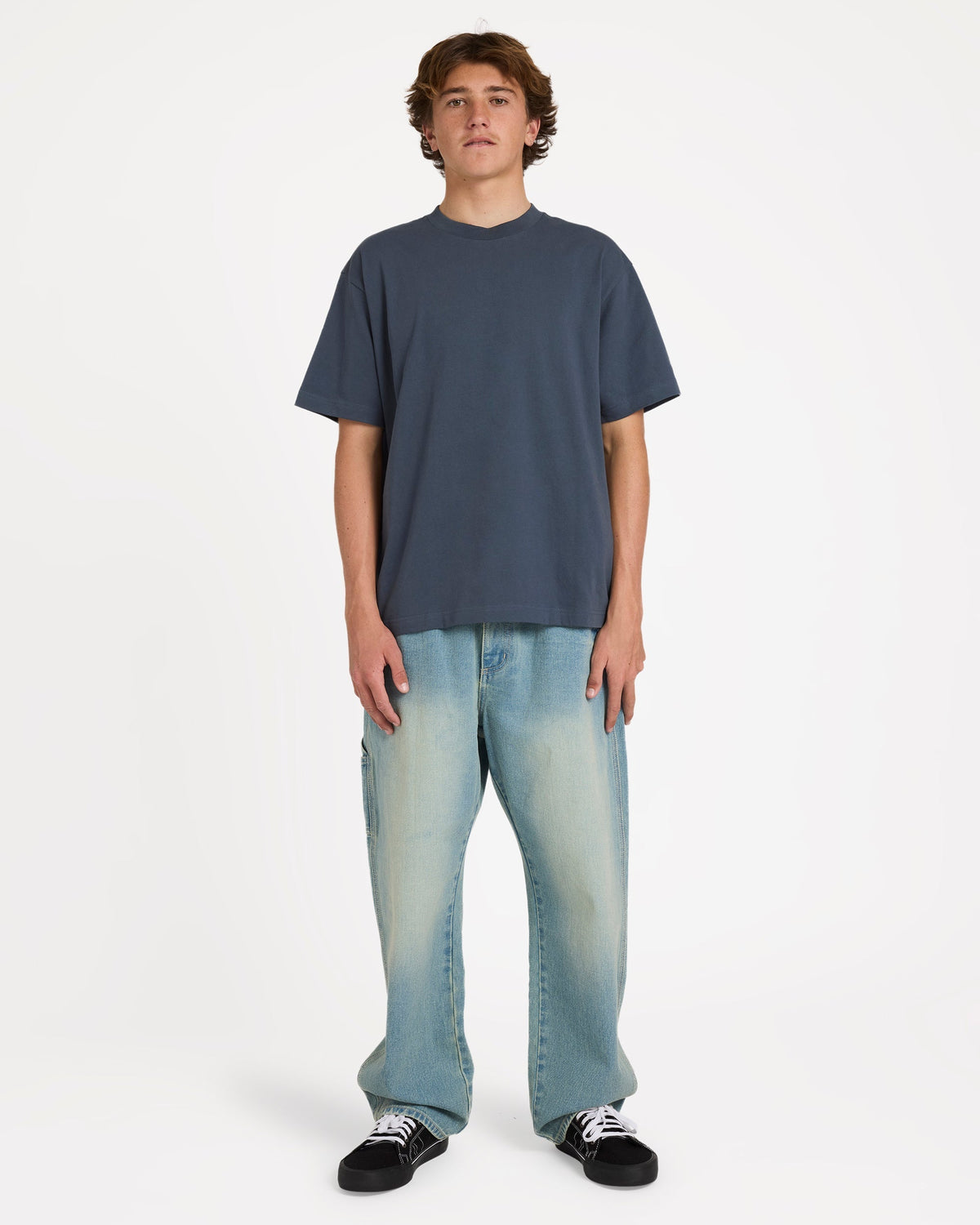 Arch Up Short Sleeve Knit T-Shirt - Charcoal